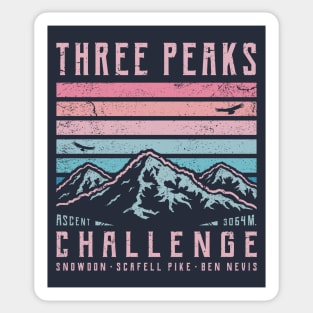 3 Peaks Challenge - Retro Sticker